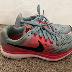 Nike Light blue and Pink Athletic Shoes